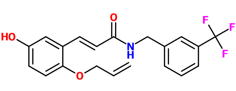 (image for) MC080070 (2E)-3-[5-Hydroxy-2-(prop-2-en-1-yloxy)phenyl]-N-{[3-(trifluoromethyl)phenyl]methyl}prop-2-enamide
